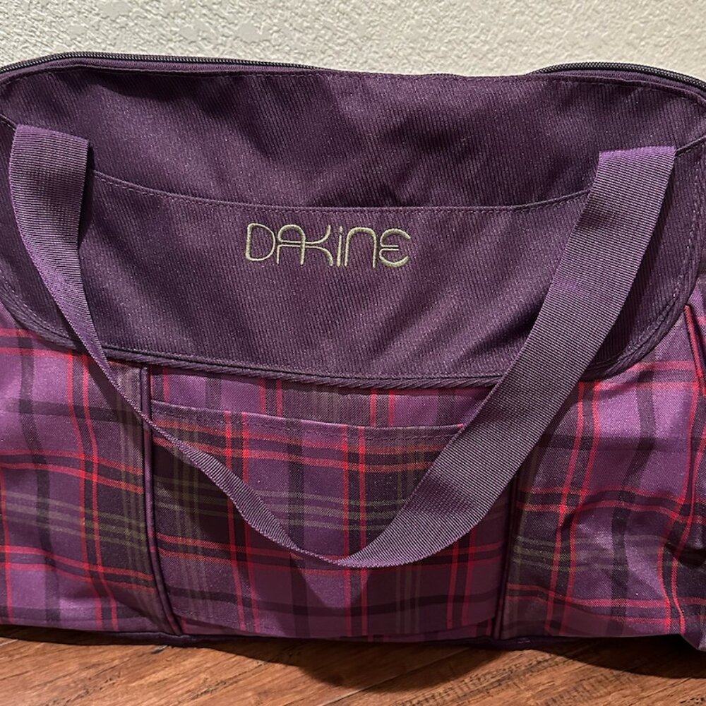 Dakine Purple Plaid Travel Bag Set - Picture 5 of 9